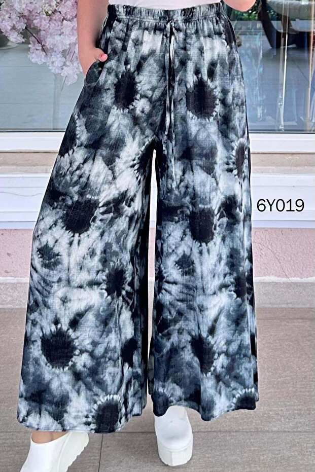 Pocketed Casual Viscose Pants 6Y019