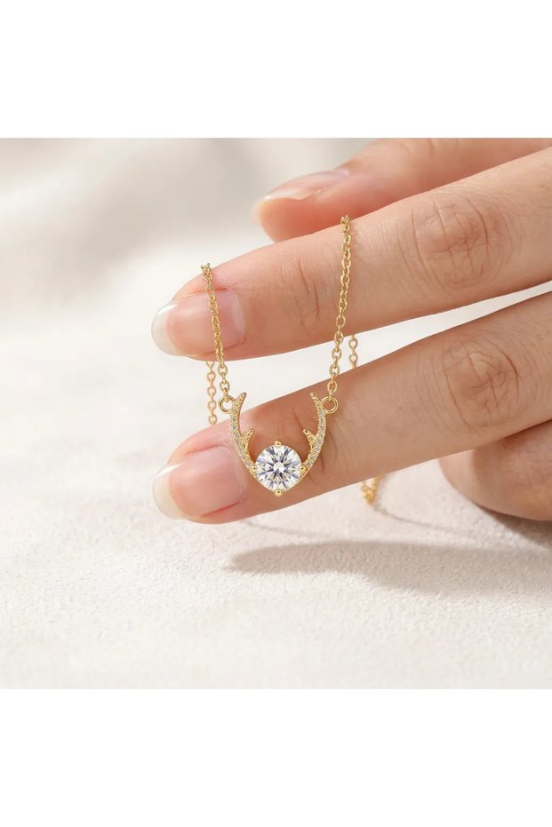 Xuping Zircon Stone Gold Women's Necklace