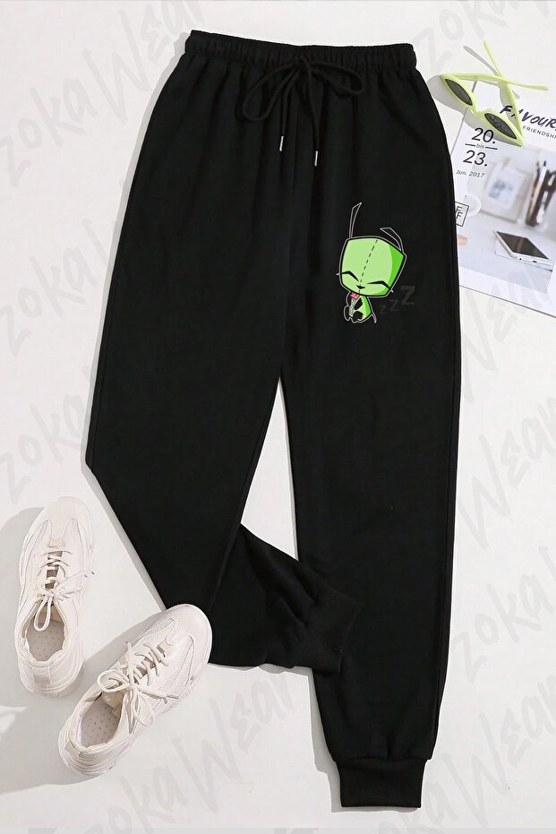 Unisex Invader Zim Gir Sleeping Printed Sweatpants