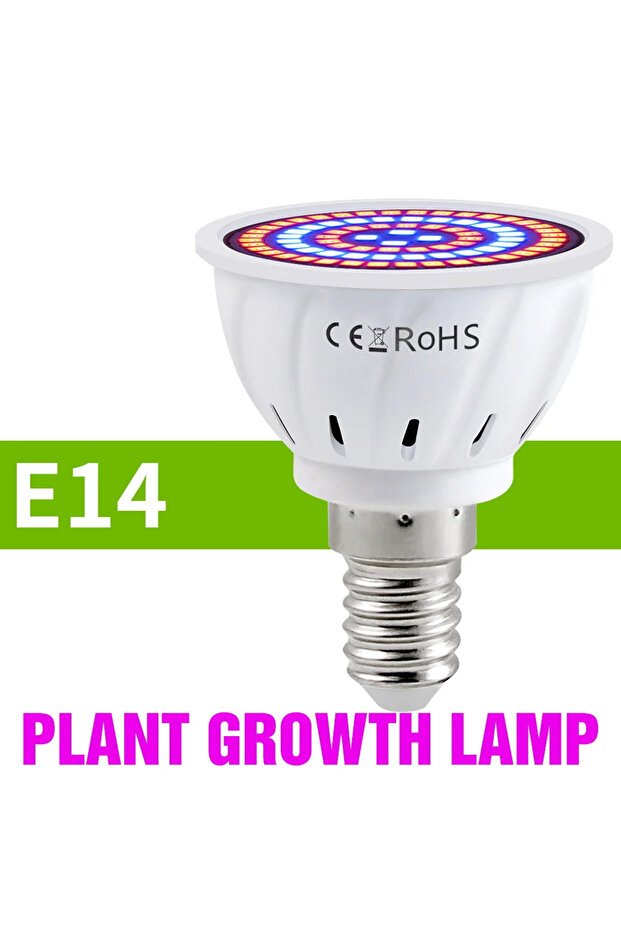 مصباح LED بقوة 9 واط مع 80 مصباح LED، إضاءة نمو النباتات E14 220 فولت، مصباح تعبئة للنباتات GU10، كشاف MR16 للاستخدام الداخلي