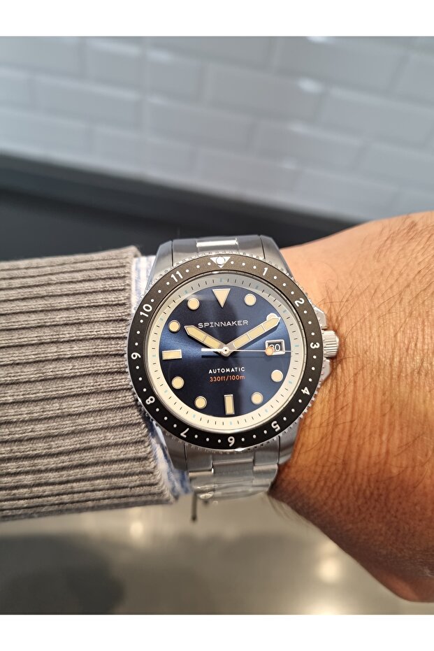 Automatic- Navy Blue Dial Sapphire Glass Seiko Movement, 10 Atm Water Resistant Men's Wristwatch