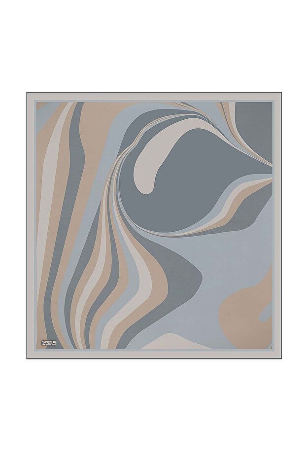 Modern Retro Pattern Tivil Silk Scarf Dg11363-35