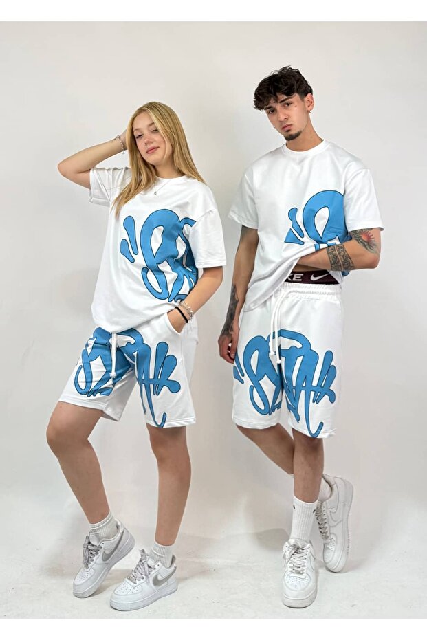 S. Printed Oversize Premium Shorts Set