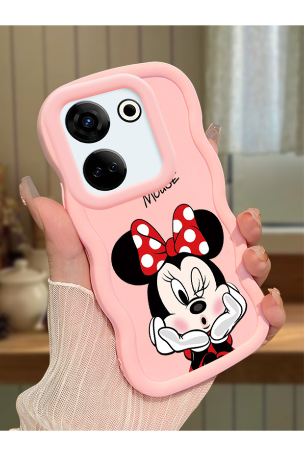 Tecno Camon 20 Compatible Case Camera Protector Pink Silicone Couple Phone Case Cute Pattern