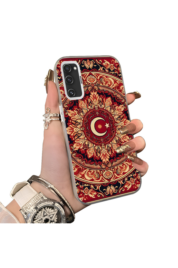 Samsung Galaxy S20 Fe 4G/5G Compatible Hard Acrylic Back Silicone Edge Lens Protection Case