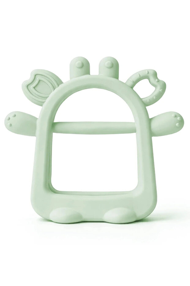 Silicone Easy Grip Teether Soft Green