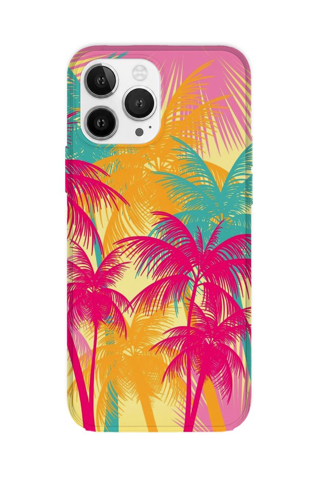 iPhone 12 Pro Compatible Printed Transparent Phone Case |   Collection: Summer Beach Tropical