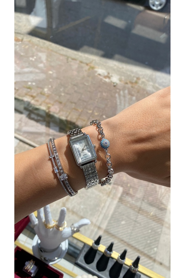 Steel Watch Bracelet Set