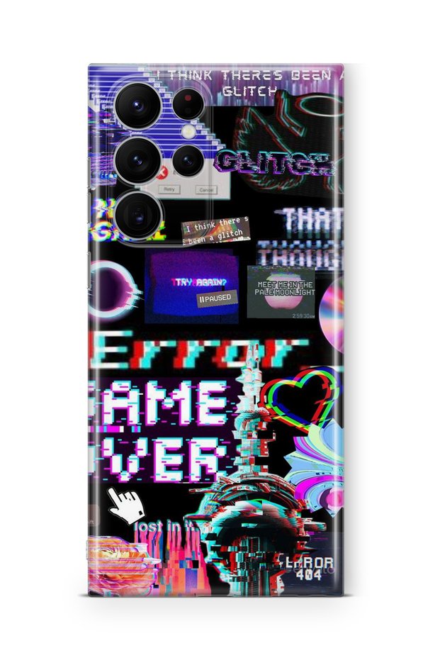 Samsung Galaxy S22 Ultra Compatible Printed Transparent Phone Case | Collection: Neondream District