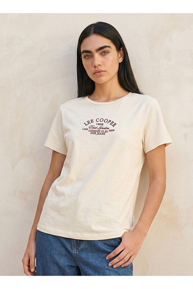Relaxed Fit Cotton T-shirt with Logo Print