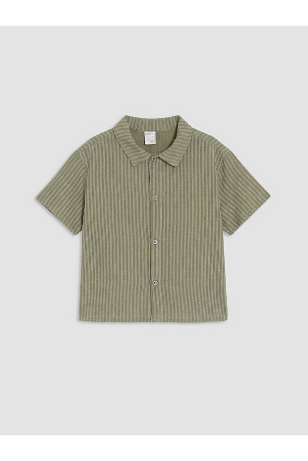 Lcw Baby Green Baby Boy Short Sleeve Shirt