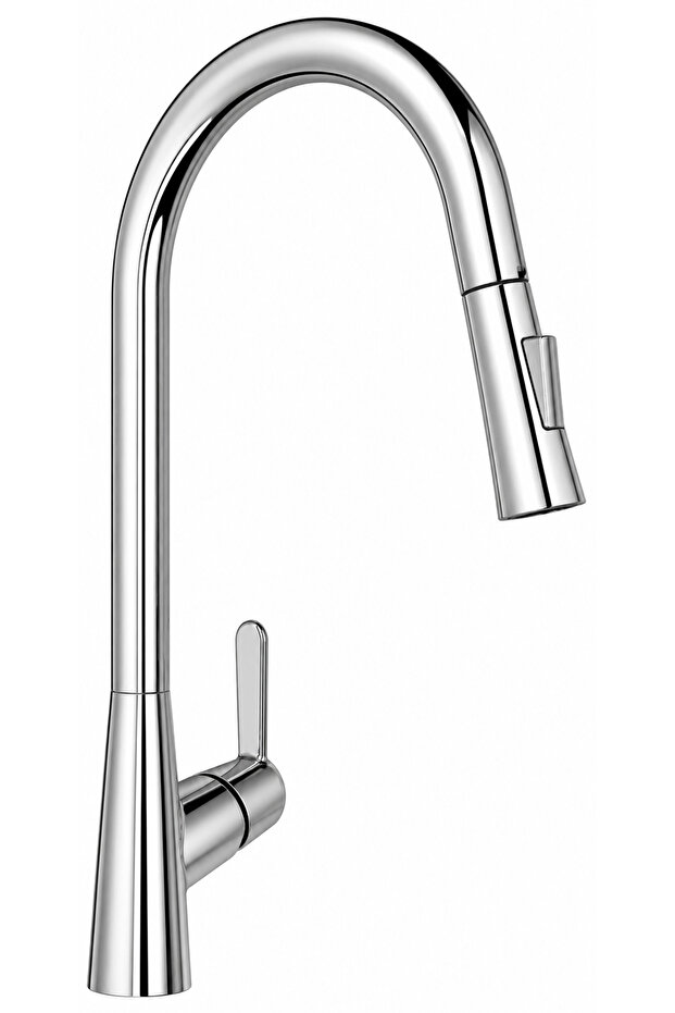 KLUDI Peak Pull Out Sink Mixer With Dual Function Sprayer Head