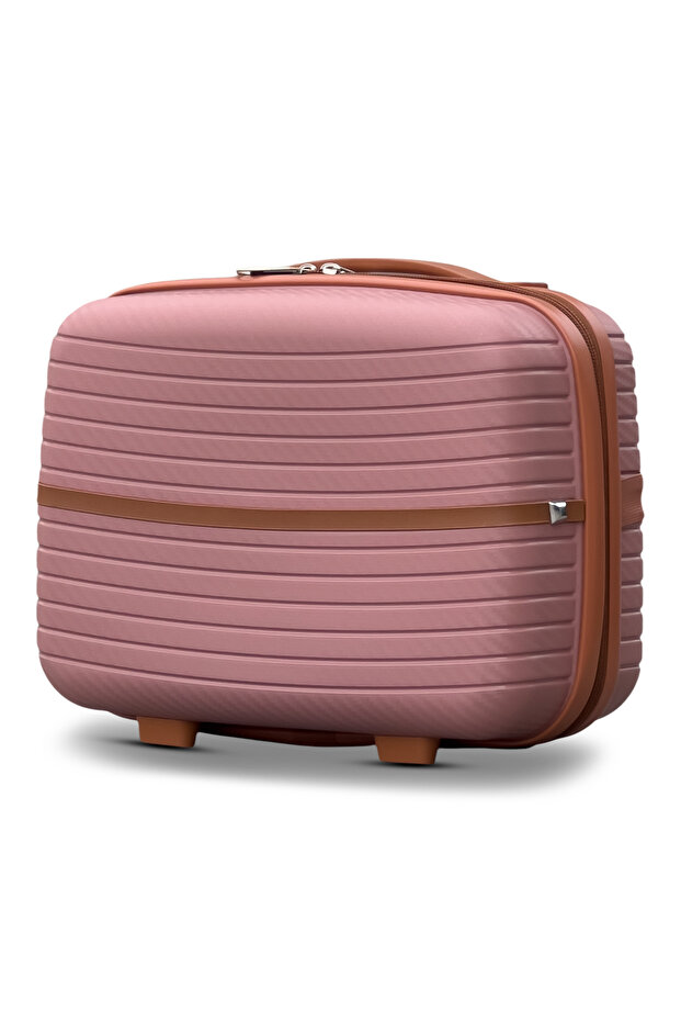 Hard Shell Travel Makeup Case, Unbreakable PP Material, Lightweight, Beauty Organizer, Cosmetic Storage Bag with Handle