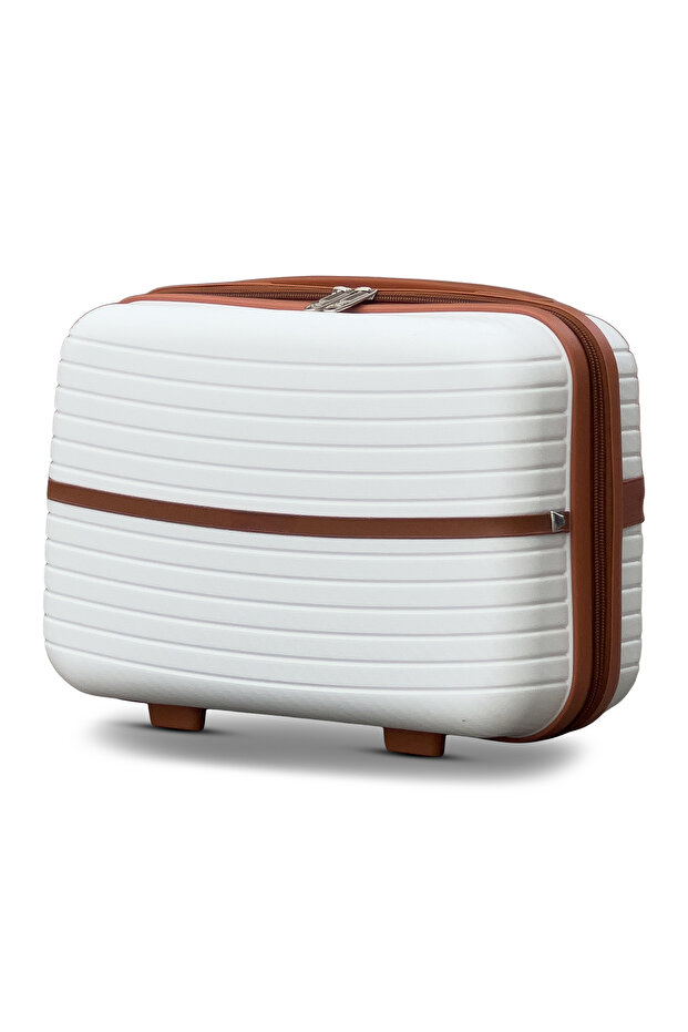 Hard Shell Travel Makeup Case, Unbreakable PP Material, Lightweight, Beauty Organizer, Cosmetic Storage Bag with Handle
