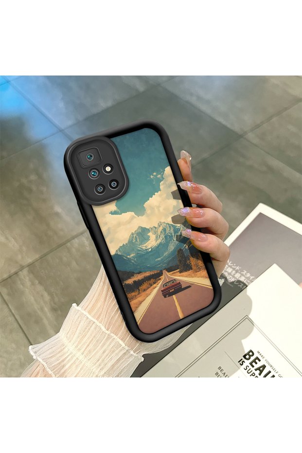 Redmi 10 4g Compatible Black Silicone Case Shockproof with Camera Protection