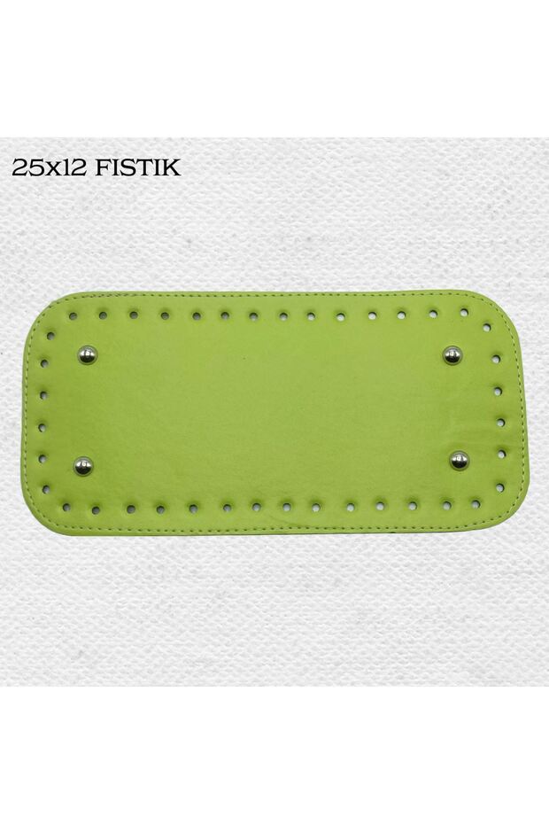 Stitched Rivet Bag Base 25X12 Peanut