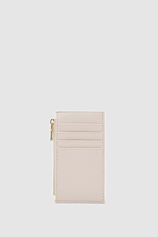 Linn Textured Women's Card Holder Cream