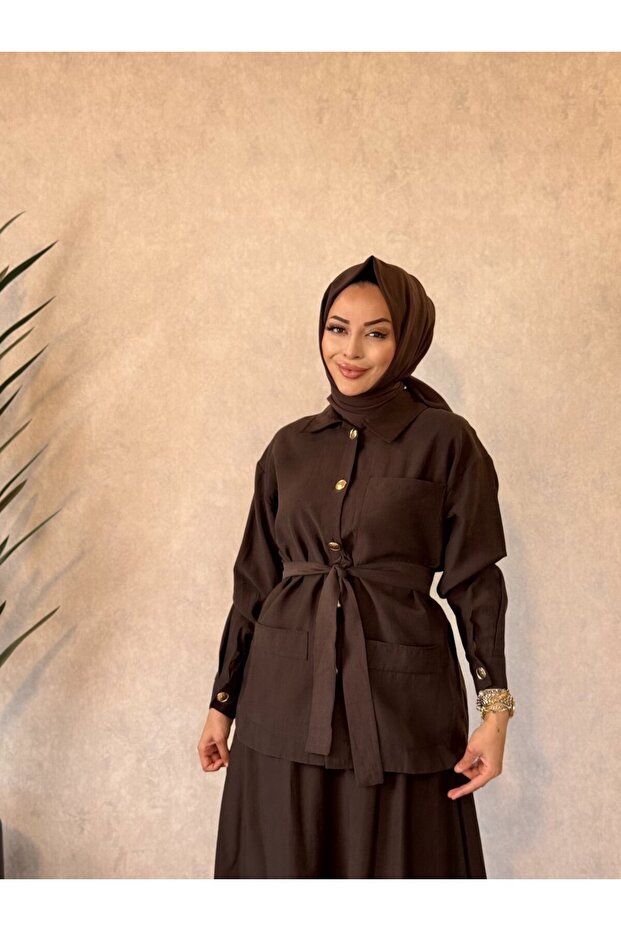4488 Three-Pocket Front Suit Brown