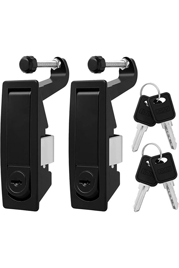 Compression Latch Lock, Trigger Latch Lock Compression Latches Flush Mount with 4 Keys Included, Easy Installation