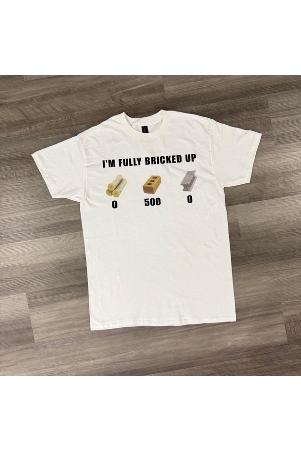Fully Bricked up Meme Printed Unisex Oversize T-Shirt