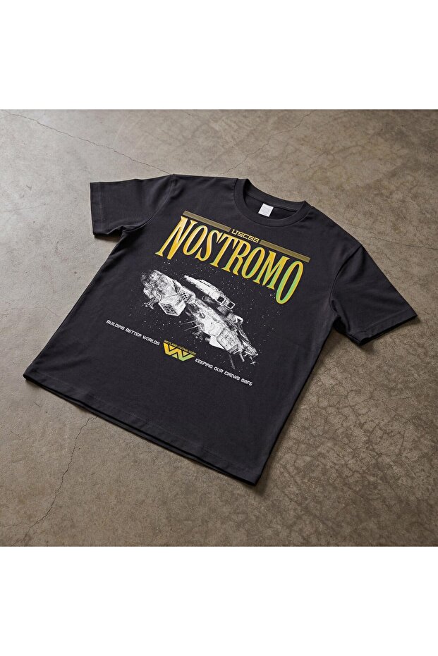 Alien Nostromo Printed Unisex Oversize T-Shirt