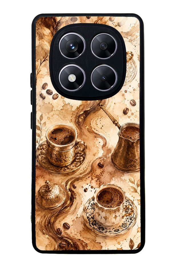 Xiaomi Redmi Note 14 Pro 5g Golden Mocha Flow Design Glossy Phone Case