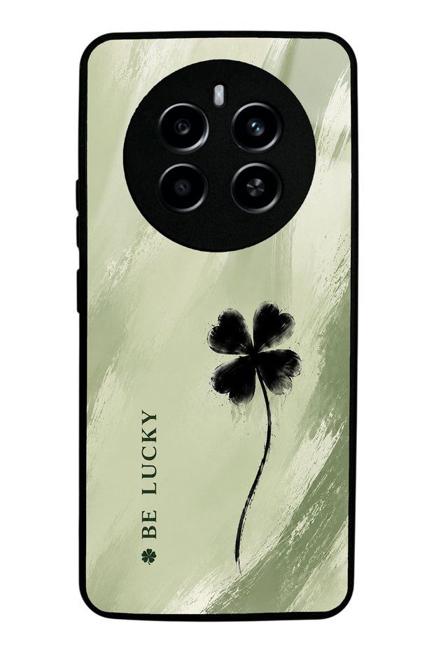Realme 12 Sage Lucky Clover Design Glossy Phone Case