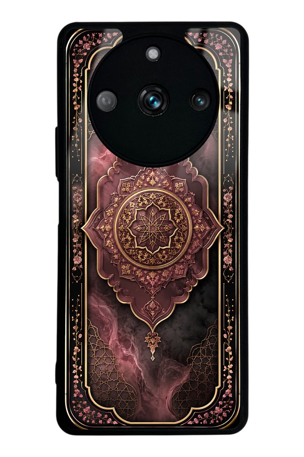 Realme 11 Pro Rosewood Ottoman Medallion Design Glossy Phone Case