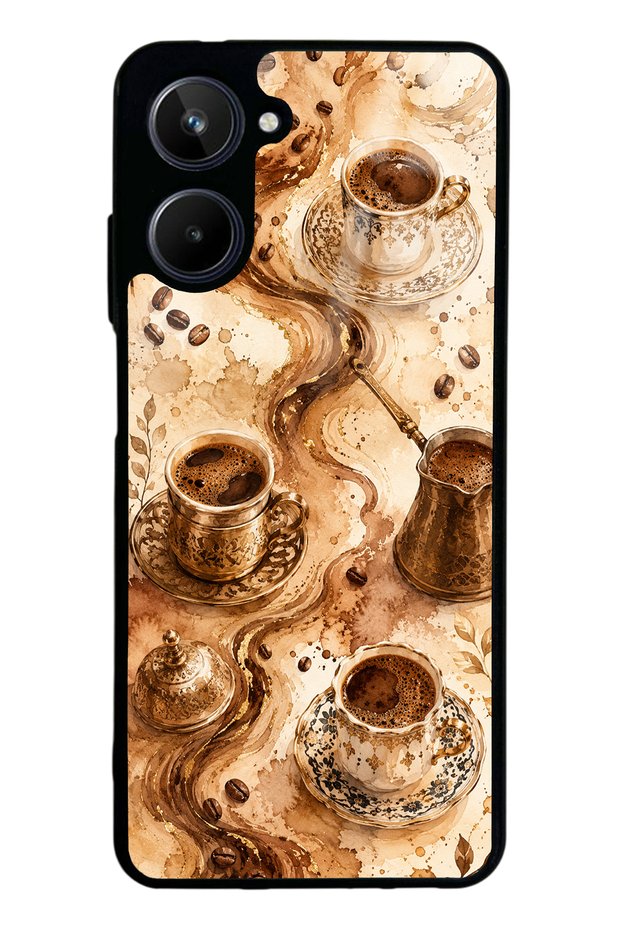 Realme 10 Golden Mocha Flow Design Glossy Phone Case