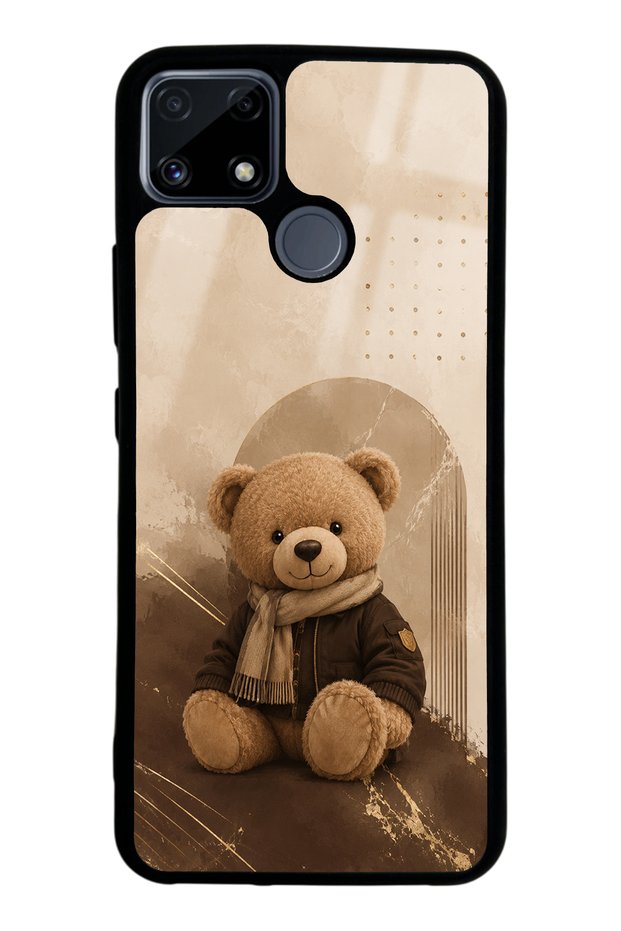 Realme C25 Cozy Teddy Design Glossy Phone Case