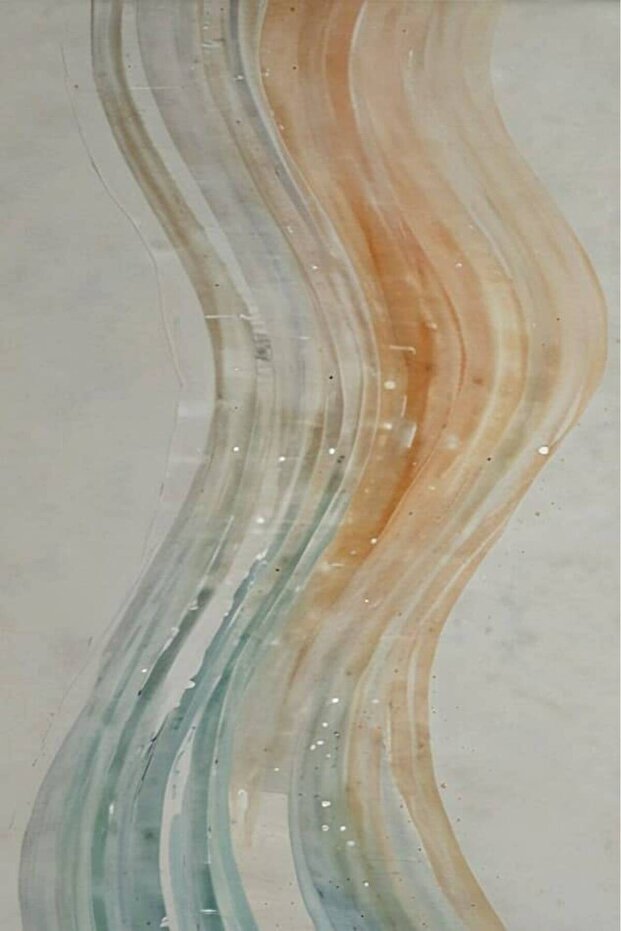 لوحة جدارية "الفن التجريدي مودرن" - 70cm * 46.9cm