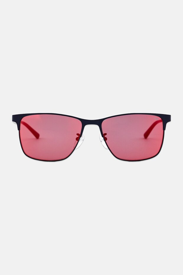 Men SFI007 1HSR Rectangle Sunglasses, Blue