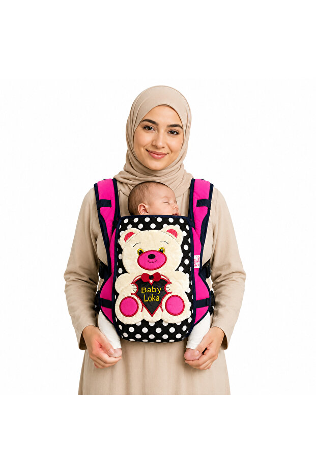 حاملة أطفال بتصميم دبدوب كبيرة الحجم