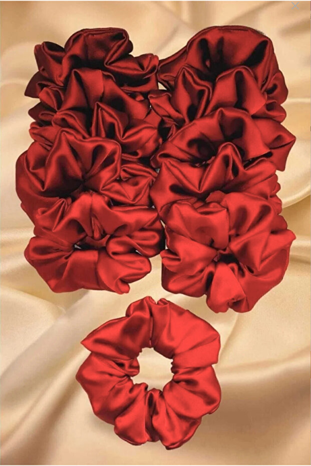 100 Pieces Henna Engagement Elastic Satin Scrunchie Hair Clip Bridesmaid Gift Henna Gift
