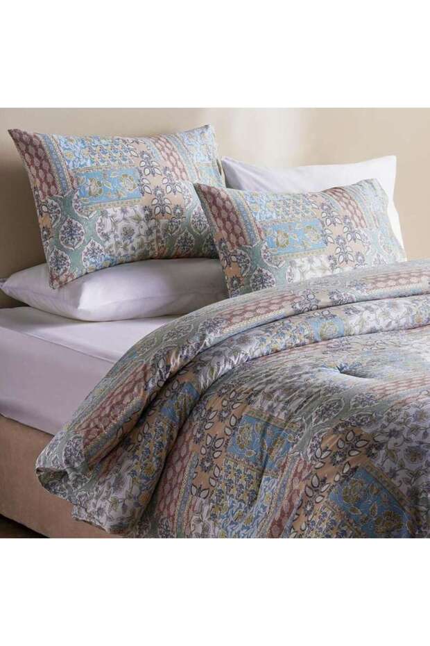 Auburn Patch 3-piece Full Comforter Set 160x220cm - Multi