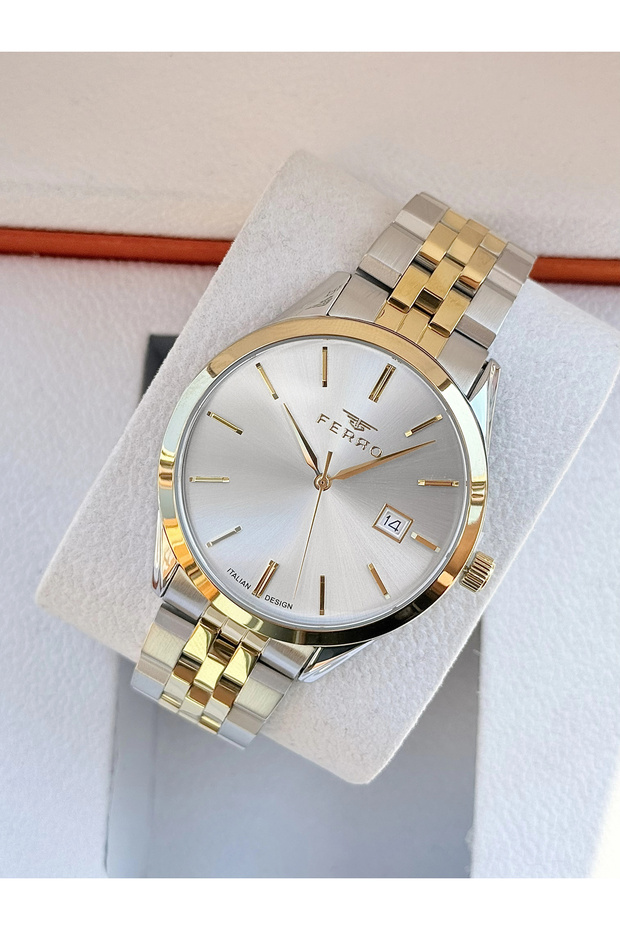 Yellow Steel Cord Men's Wristwatch Fm40192A-D Functions Active Waterproof Gift Boxed