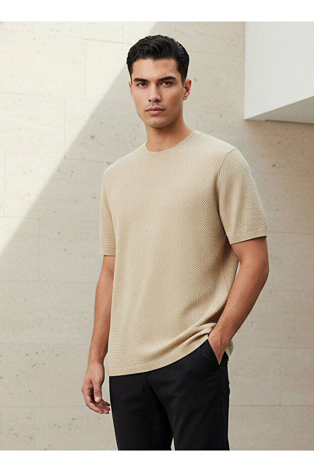 POPCORN CREW NECK FLAT TEE