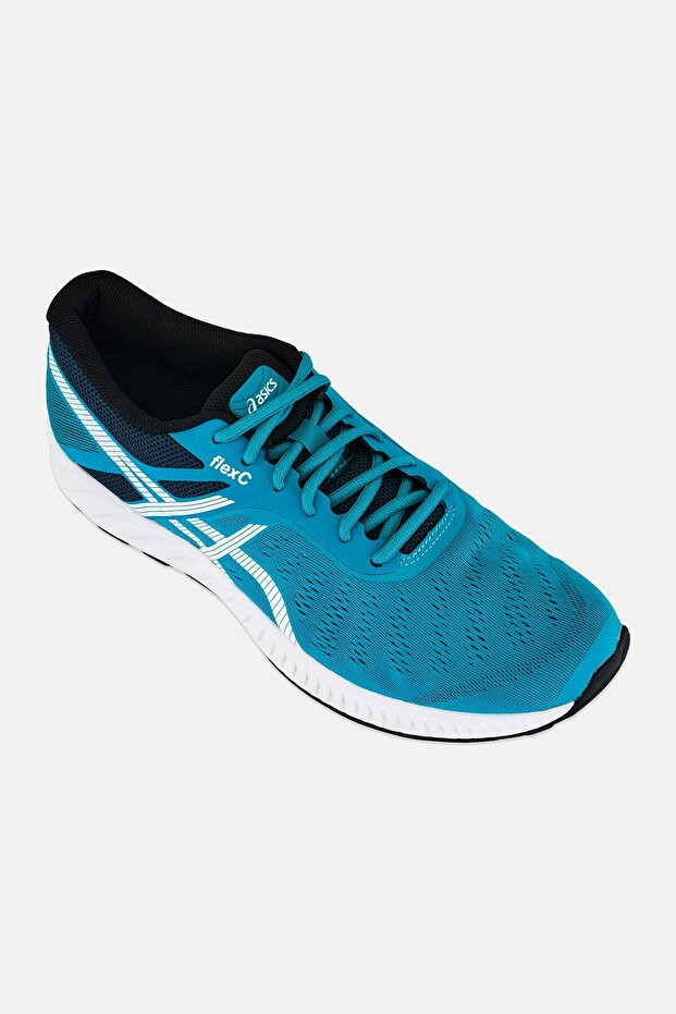 Men Flexc Lace Up Running Shoes, Teal Green