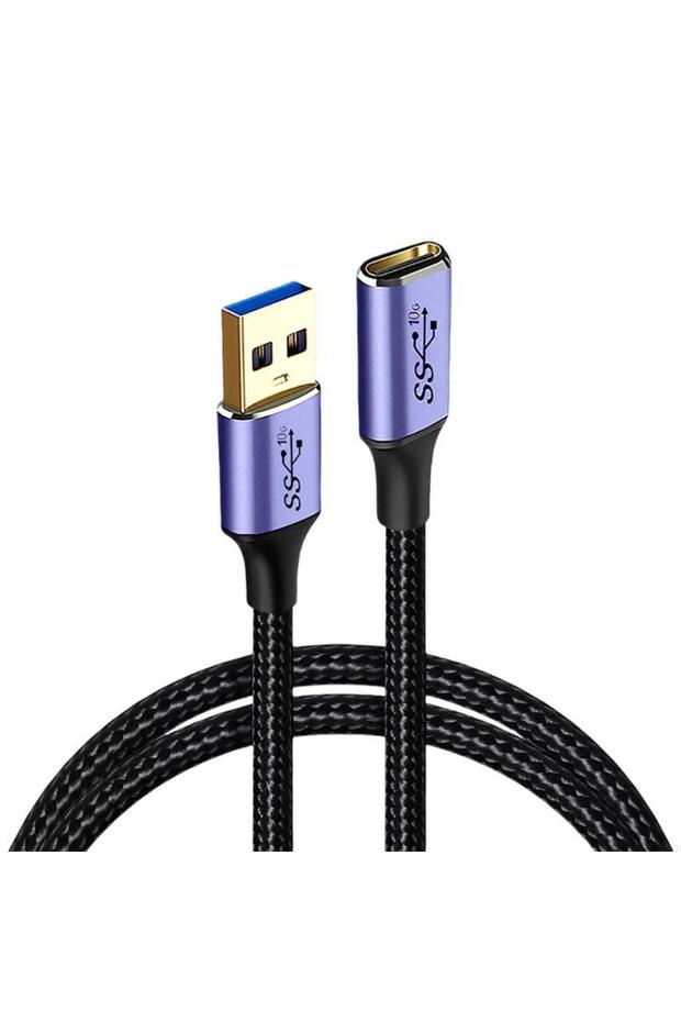 BSN 1m black Nylon Weaving USB 3 0 Male To USB C Female Converter Cable Length Option for Charging D