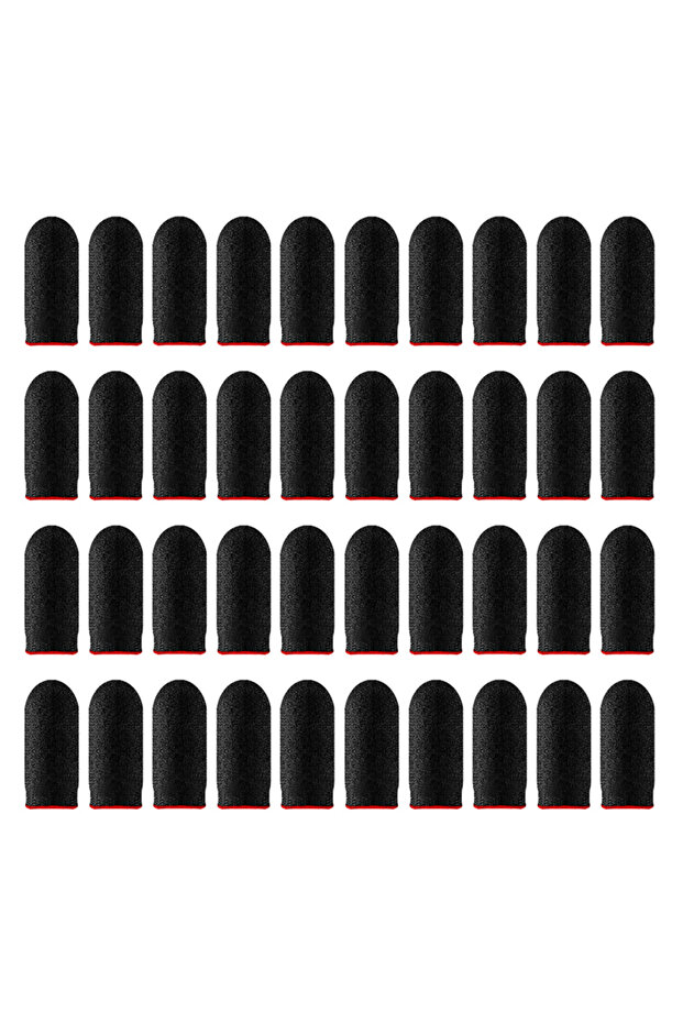 40PCS Red 10-20 Pair Game Fingertip Gloves For PUBG Mobile Games Touch Screen Finger Cover Sweatproo