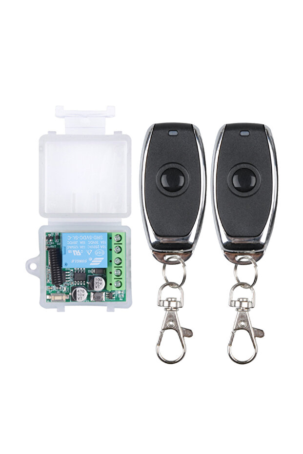 RYO J027-1-2 وحدة استقبال لاسلكية للتحكم عن بعد بتردد 433 ميجاهرتز، تعمل بجهد 5-30 فولت تيار مستمر و12 فولت، مع مفتاح مرحل لحظي