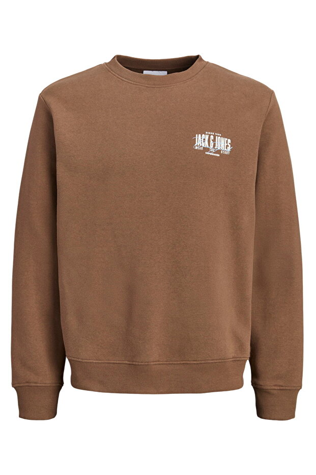 Men's Chest Printed Crew Neck Sweatshirt - Aero