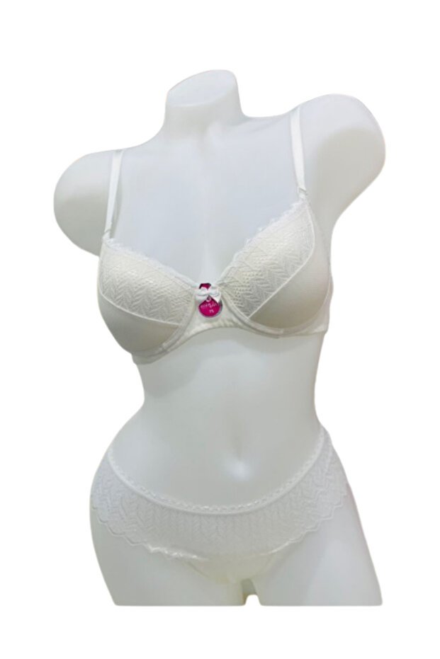 6600 Lotus Padded Underwire Lace Lingerie Set