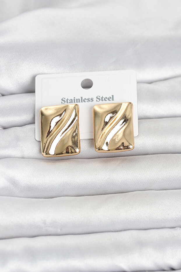316L Steel Gold Color Plate Model Women's Earrings