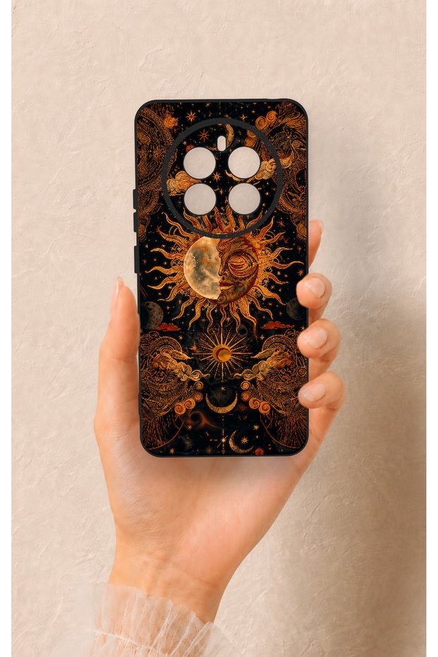 Realme 12 4g Compatible Mystic Sun Pattern Silicone Case