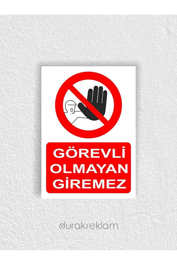 Unauthorised Entry Warning Warning Sign A4 A2 40X60 cm