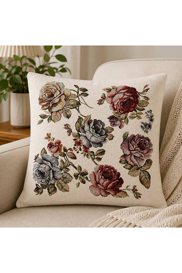 Anatolia Şönilli Tapestry Woven Cushion Cover 45 X 45 cm