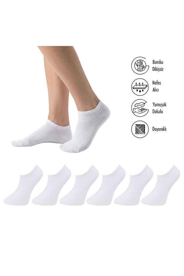 Pure Bamboo Summer Men's Sneaker Flat Short Socks Seamless Premium Gift Boxed 7-Piece Softaura Series L5952Aznp