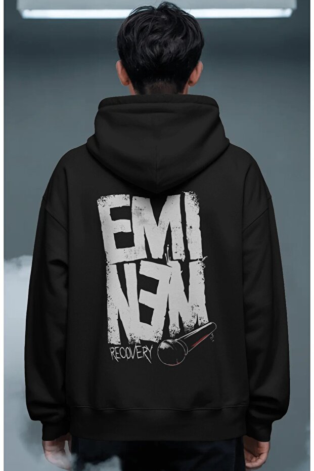 Eminem Rapper Singer Back Printed Unisex Oversize Premium Hoodie