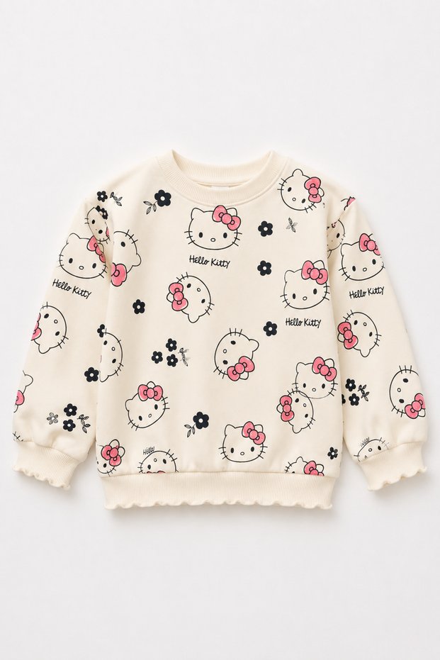 Hello Kitty Patterned Sweatshirt